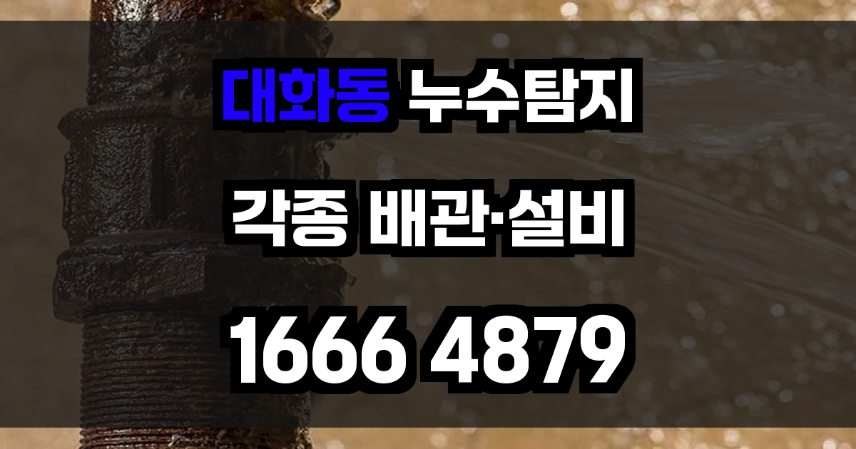 대화동 누수탐지