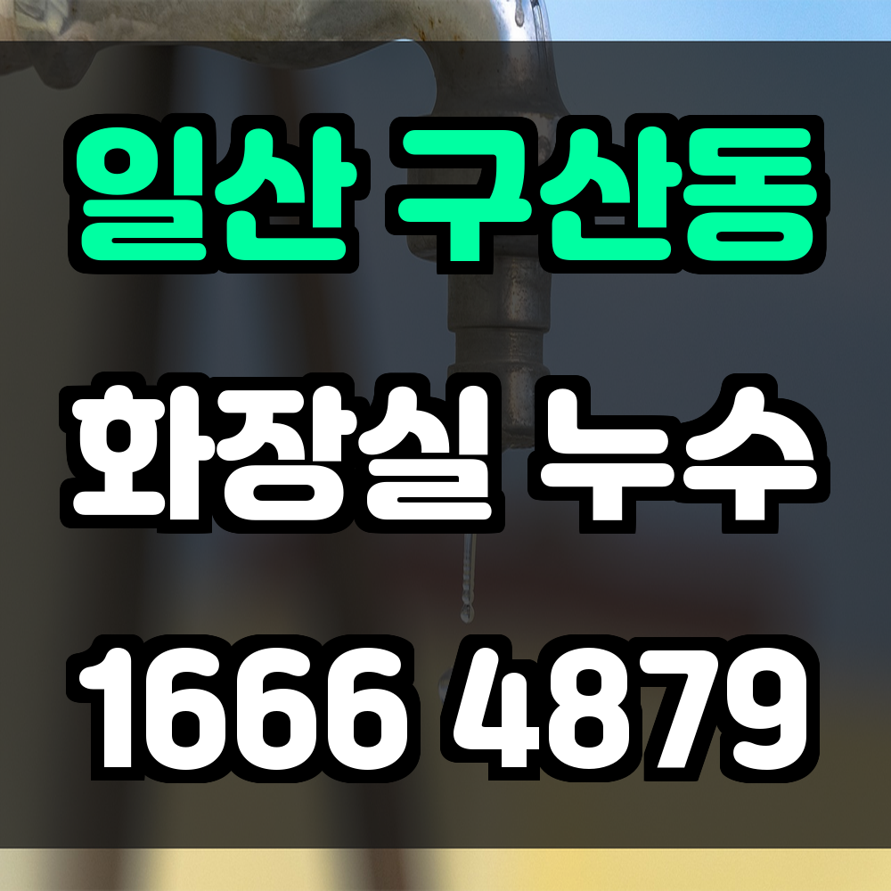 일산 구산동 화장실 누수