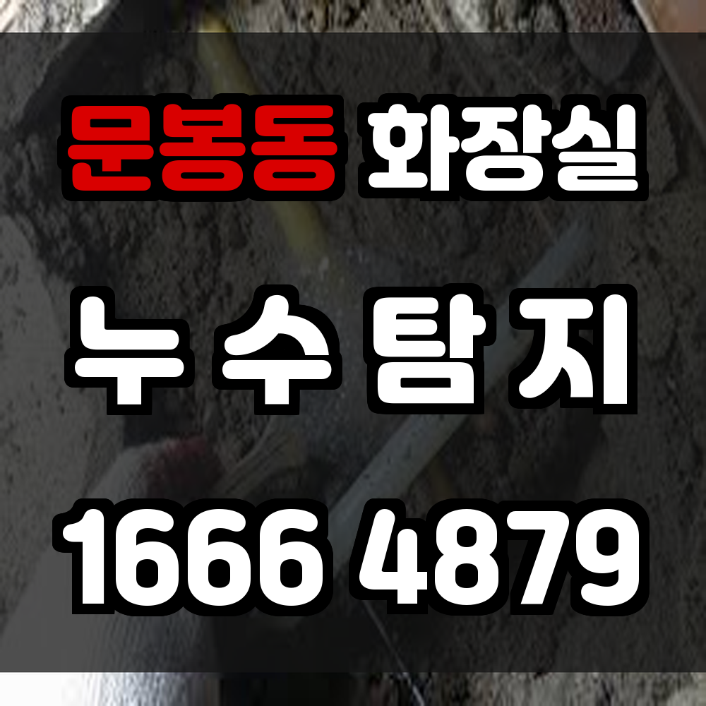 문봉동 화장실 누수