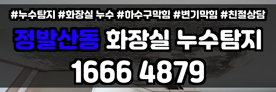 정발산동 화장실 누수