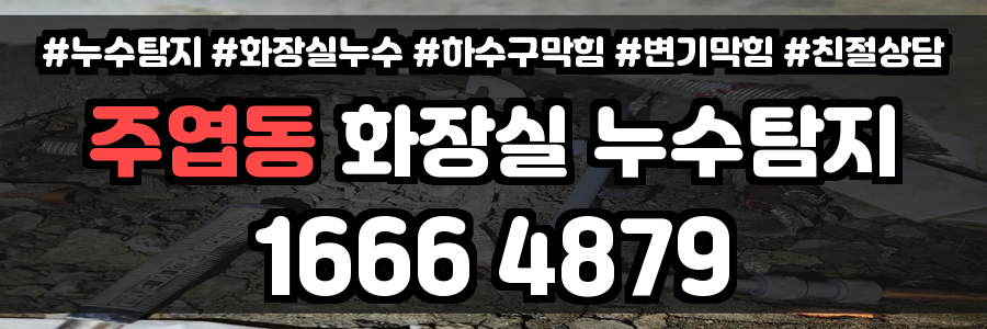 주엽동 화장실 누수