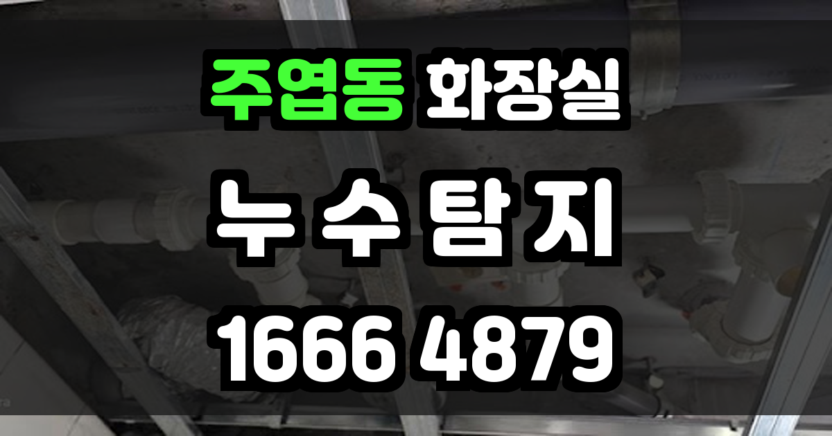 주엽동 화장실 누수