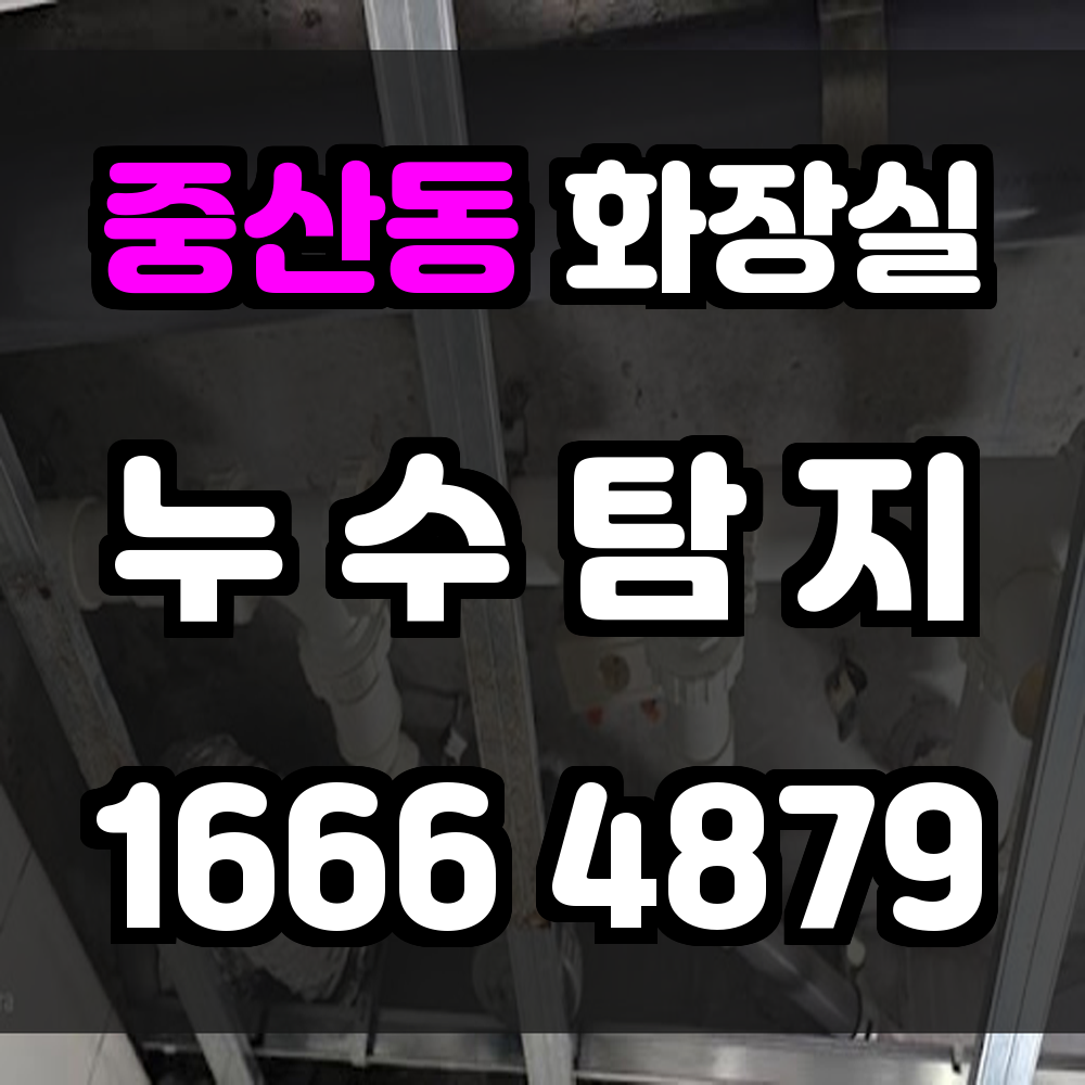 중산동 화장실 누수탐지 구조물 손상 예방을 위한 정밀 진단