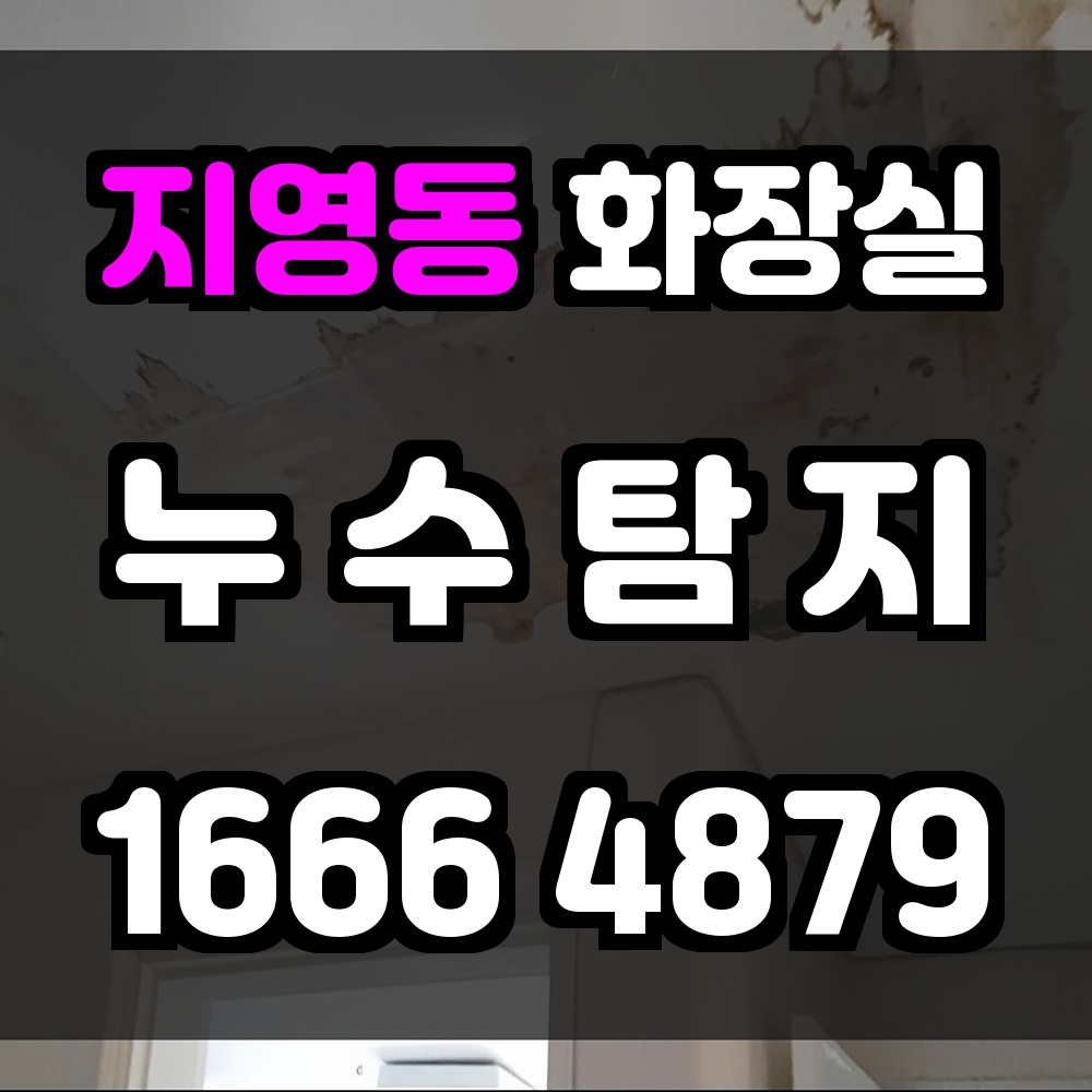 지영동 화장실 누수탐지 조용하고 세밀한 누수 진단 서비스