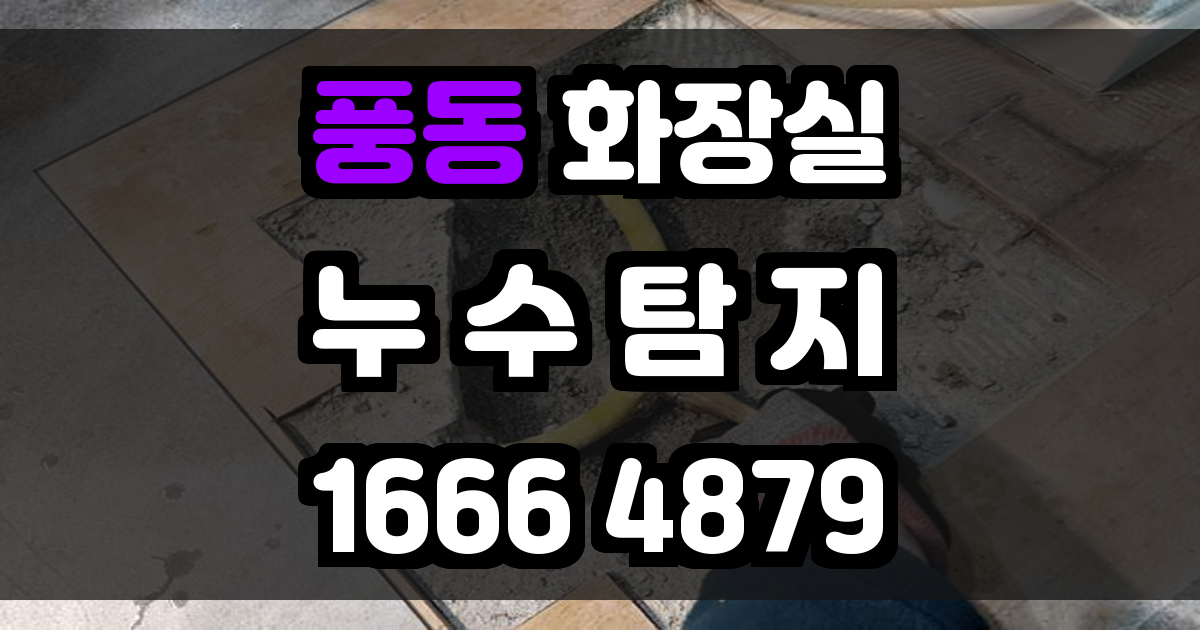 풍동 화장실 누수