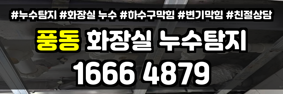 풍동 화장실 누수