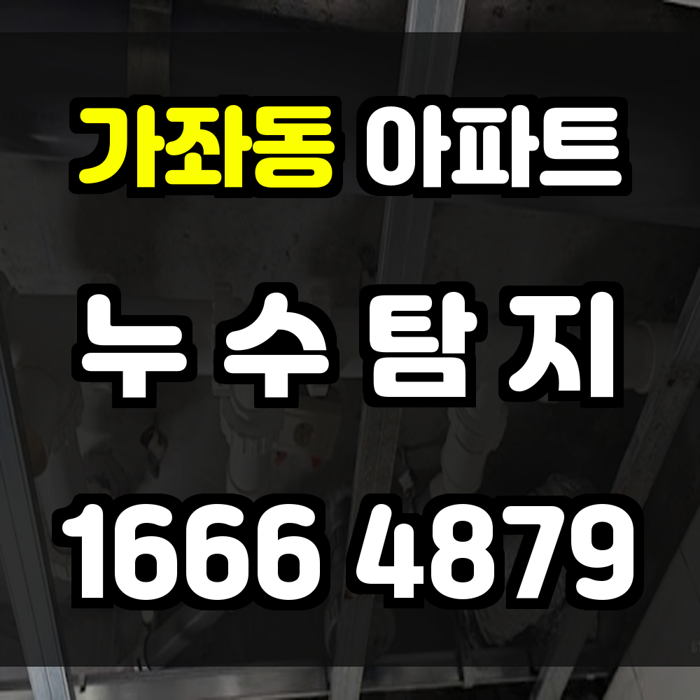 가좌동 아파트 누수탐지 해체 없이 빠르게 정확한 누수 진단과 보수