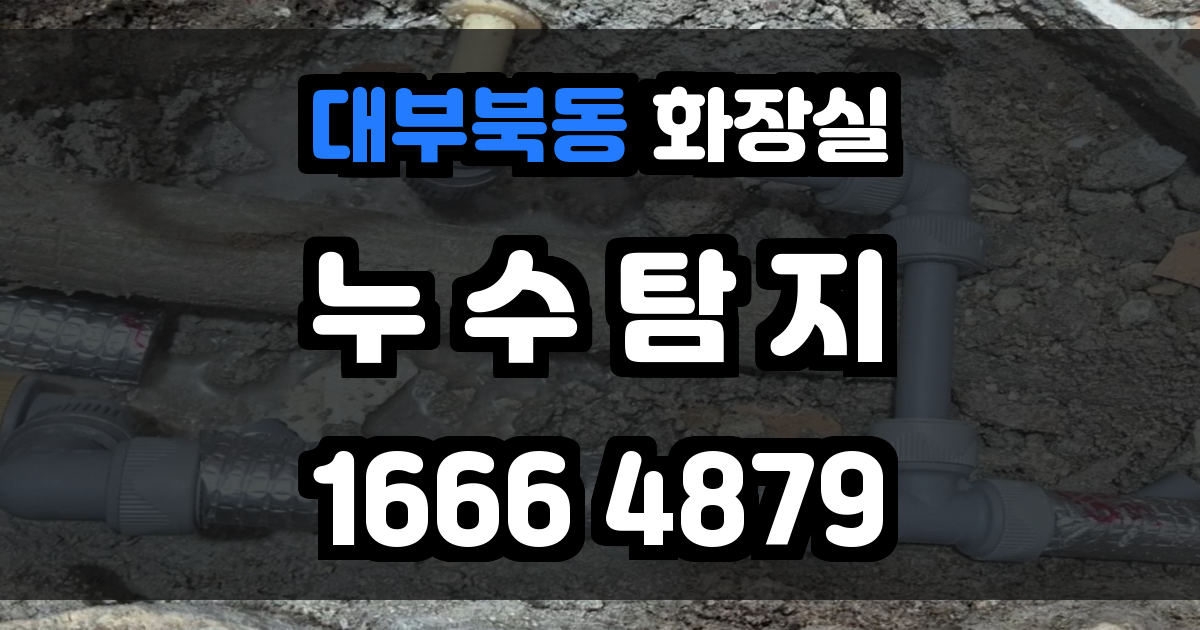 대부북동 화장실 누수