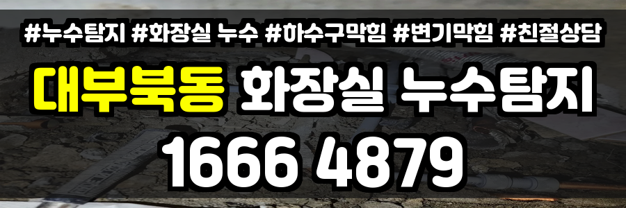 대부북동 화장실 누수
