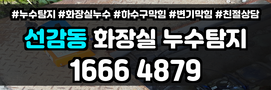 선감동 화장실 누수