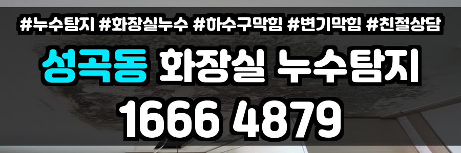 성곡동 화장실 누수