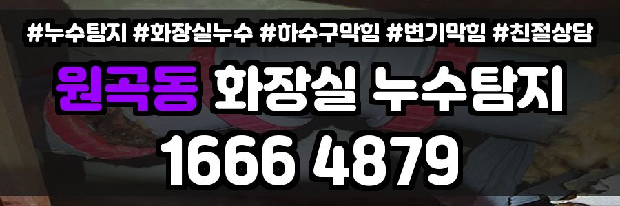 원곡동 화장실 누수