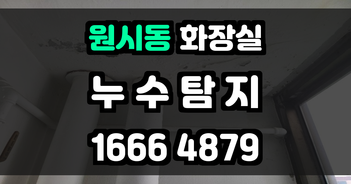 원시동 화장실 누수