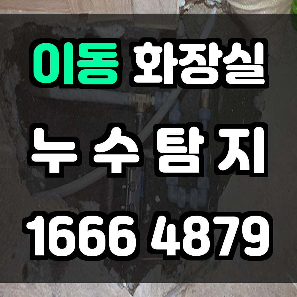 이동 화장실 누수탐지 곰팡이와 습기 문제 정밀하게 해결