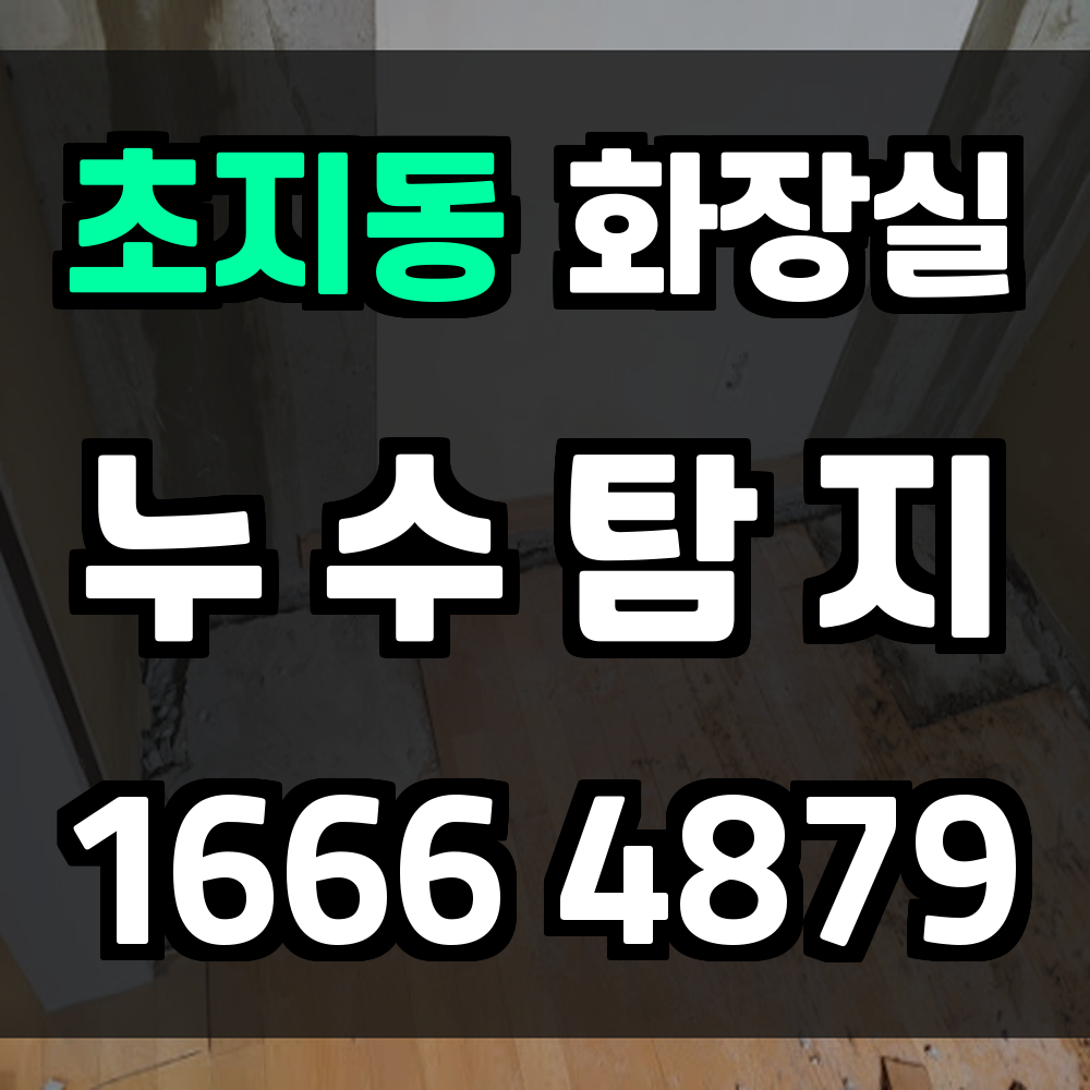 초지동 화장실 누수탐지 세심한 진단과 효율적인 해결
