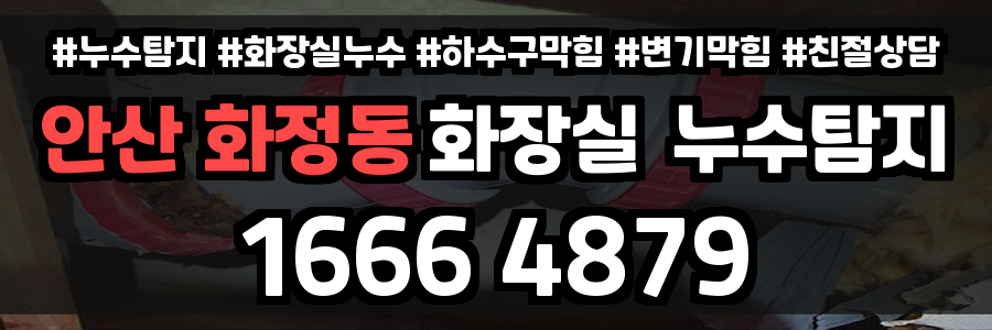안산 화정동 화장실 누수