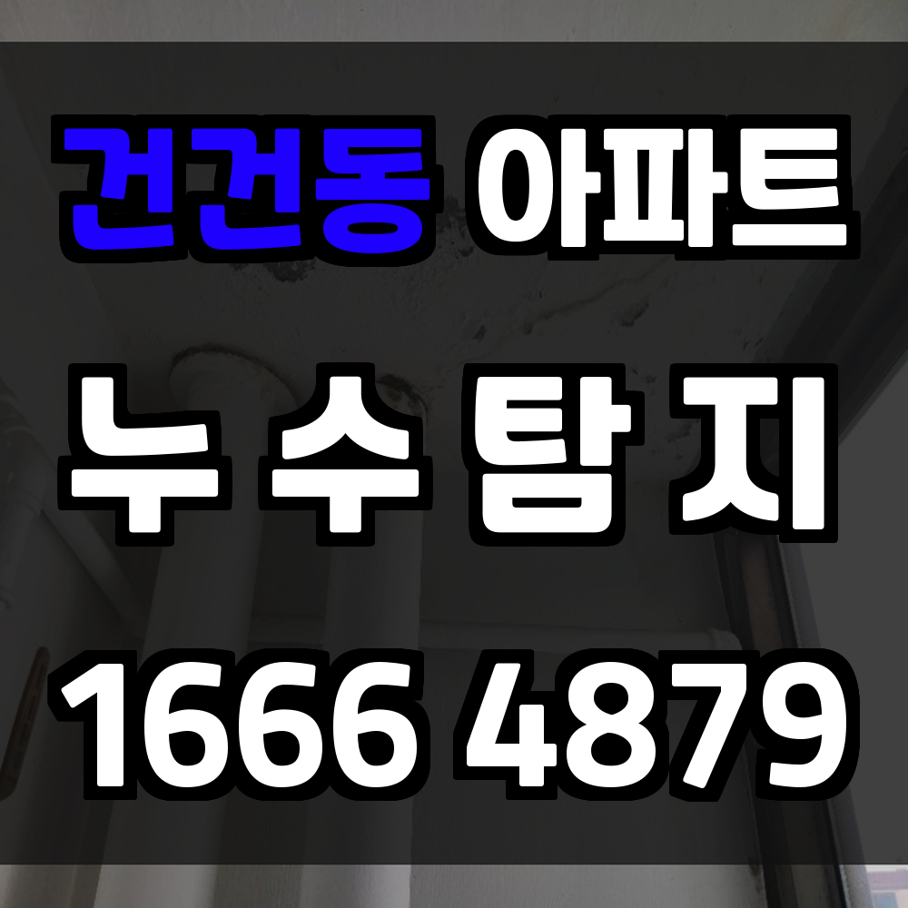 건건동 아파트 누수탐지 눈에 보이지 않는 침수 원인까지 확인하세요