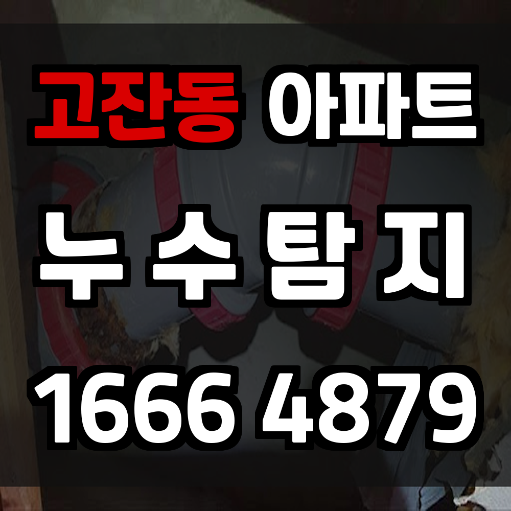 고잔동 아파트 누수탐지 정확한 점검으로 생활 불편을 최소화하세요