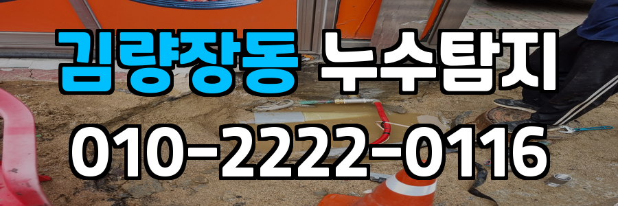 김량장동 누수탐지 비용
