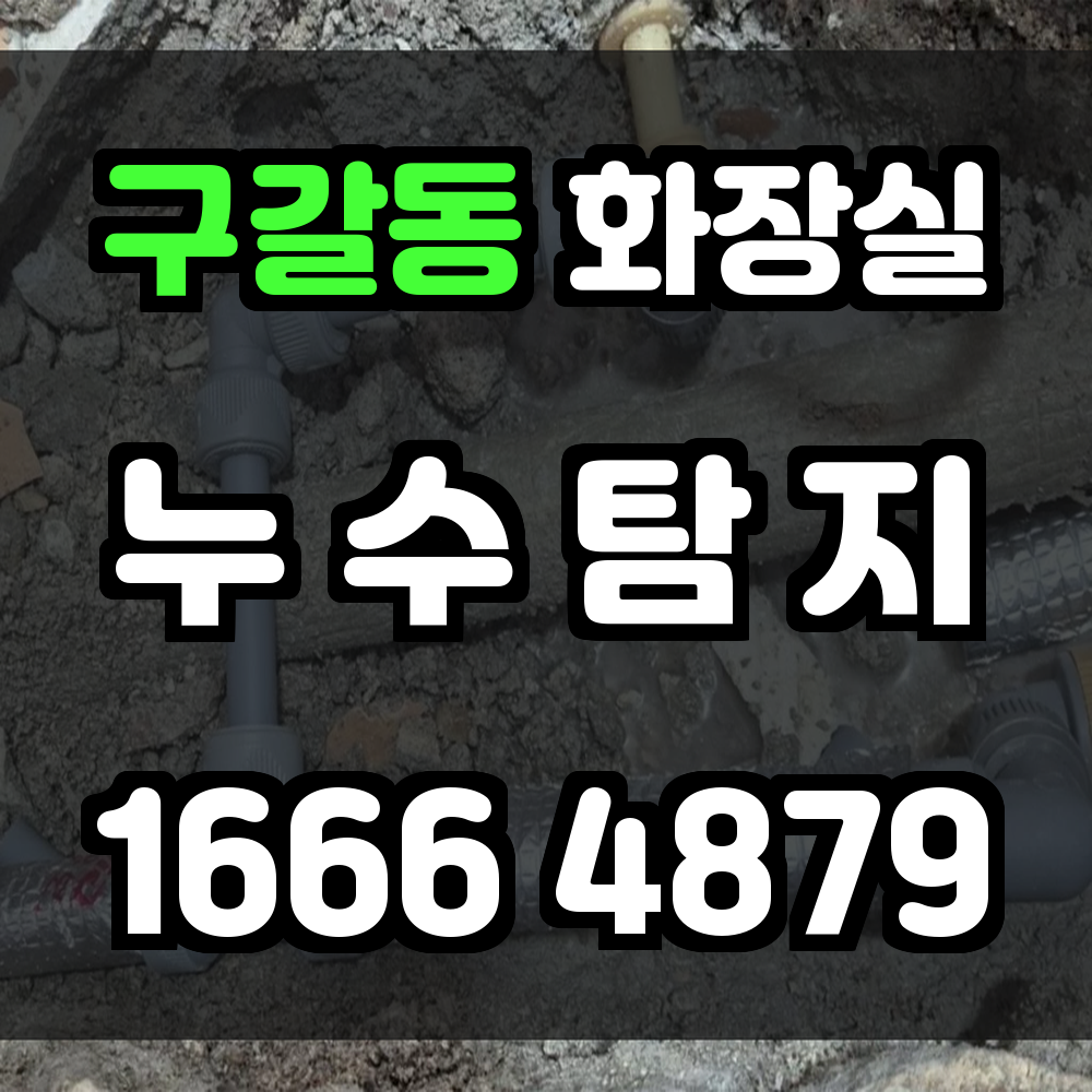 구갈동 화장실 누수