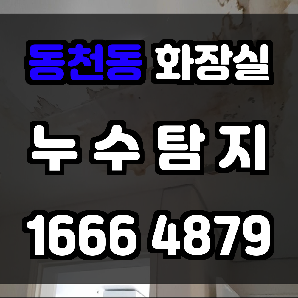 동천동 화장실 누수