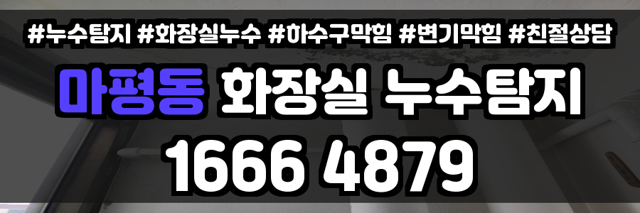 마평동 화장실 누수