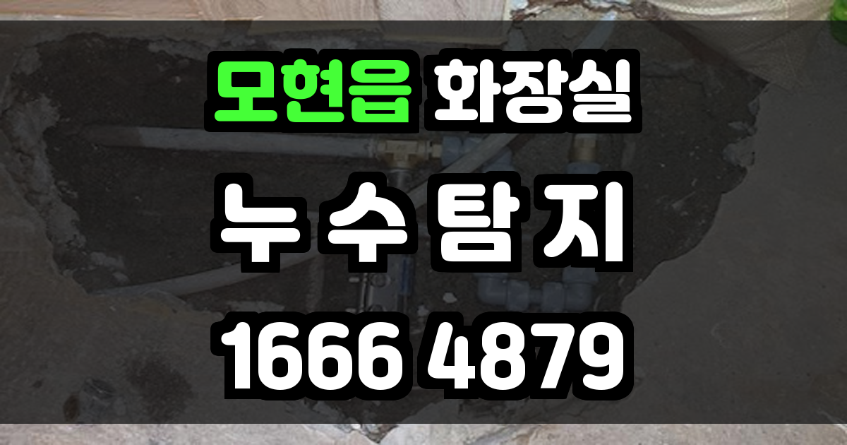 모현읍 화장실 누수