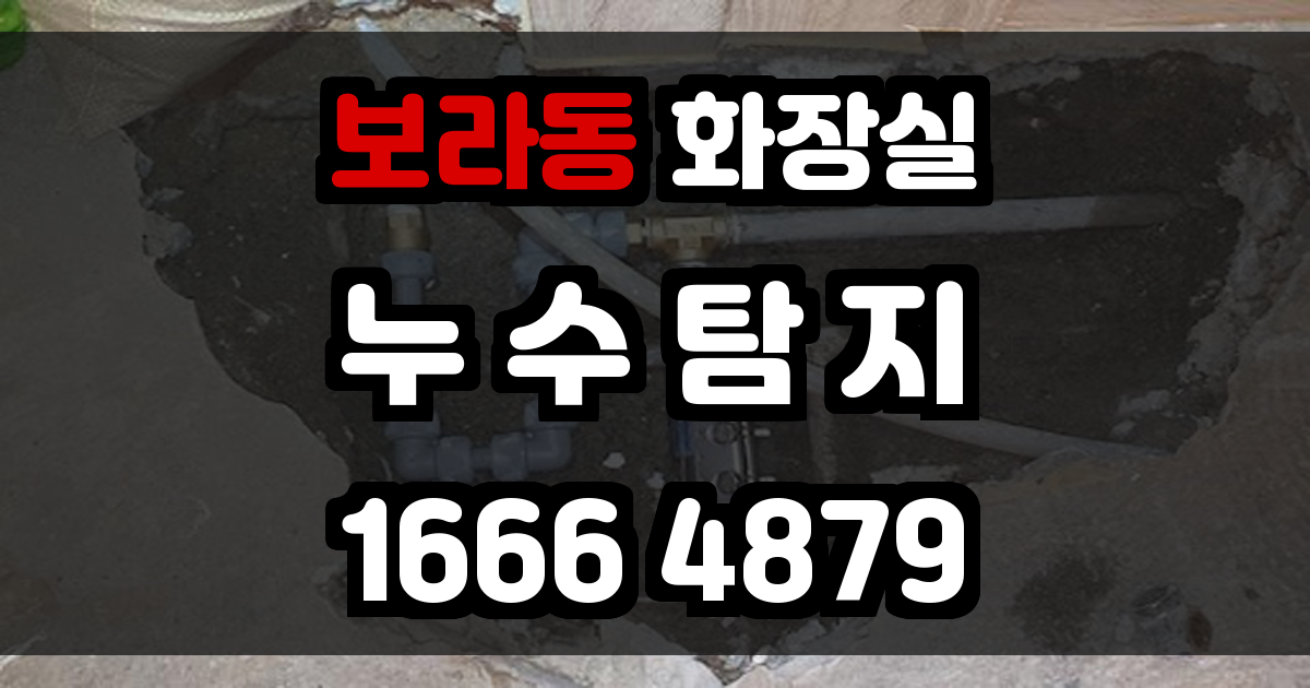 보라동 화장실 누수