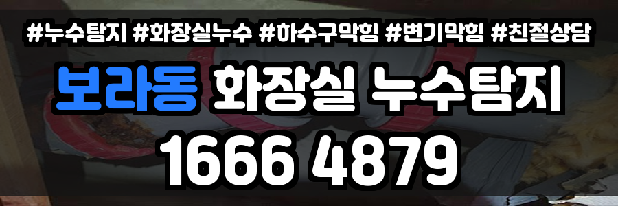 보라동 화장실 누수