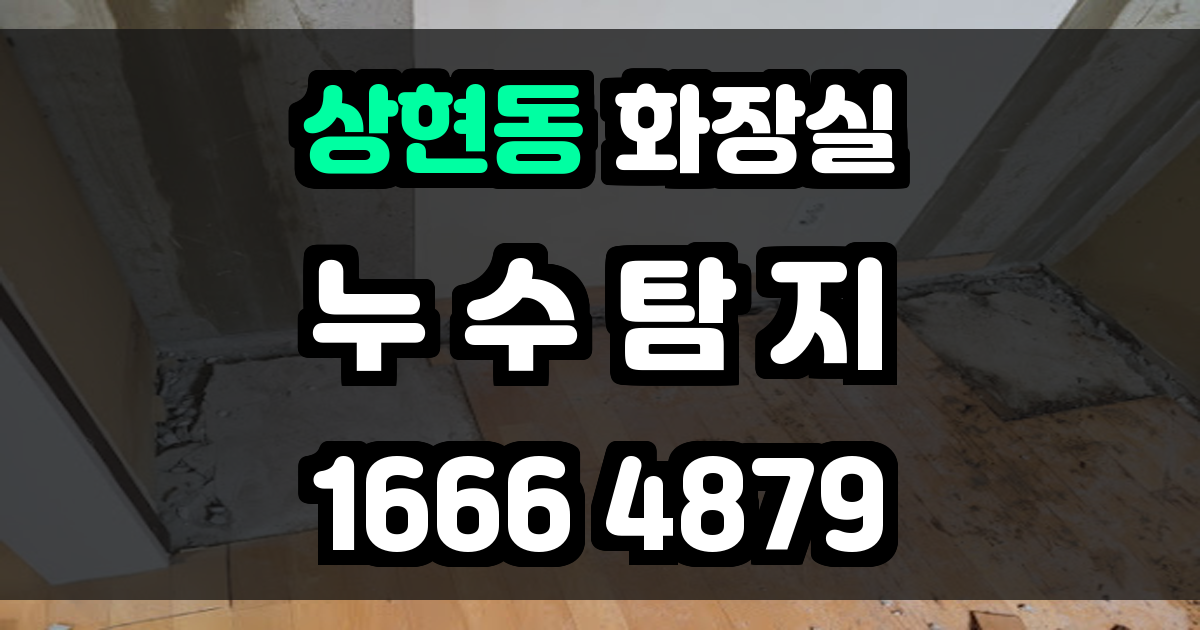 상현동 화장실 누수