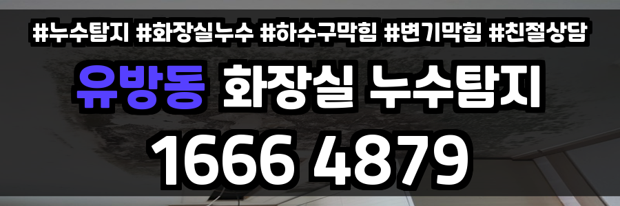 유방동 화장실 누수
