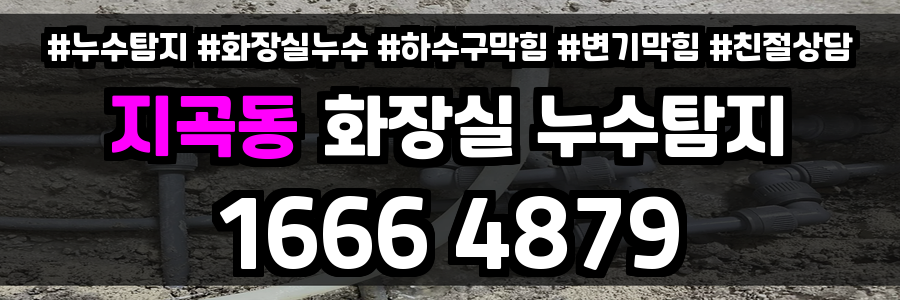 지곡동 화장실 누수