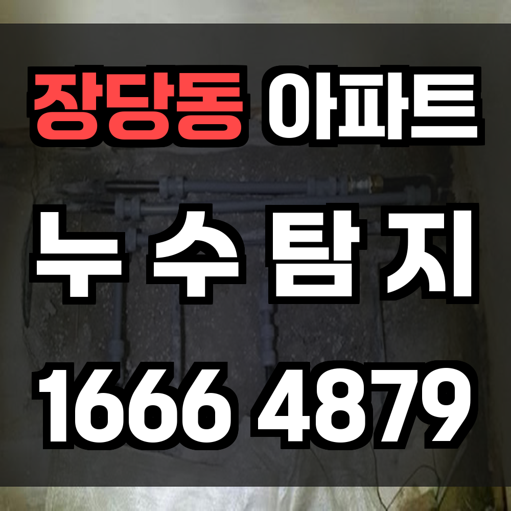 장당동 아파트 누수탐지 정밀 장비로 파손 없이 누수 정확 진단