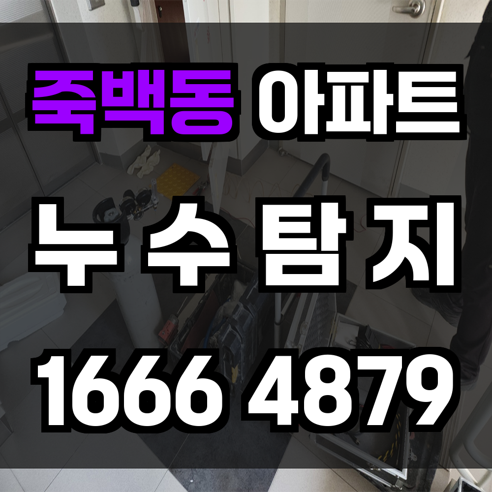 죽백동 아파트 누수탐지 초기 대응으로 주거 피해 방지