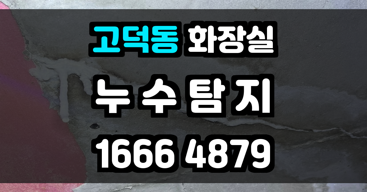 고덕동 화장실 누수