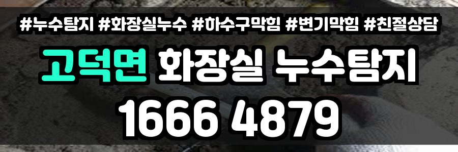 고덕면 화장실 누수