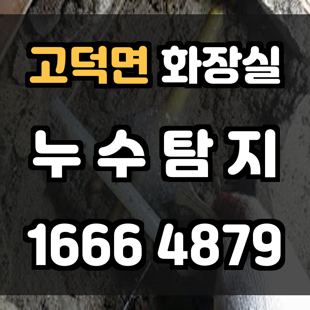고덕면 화장실 누수