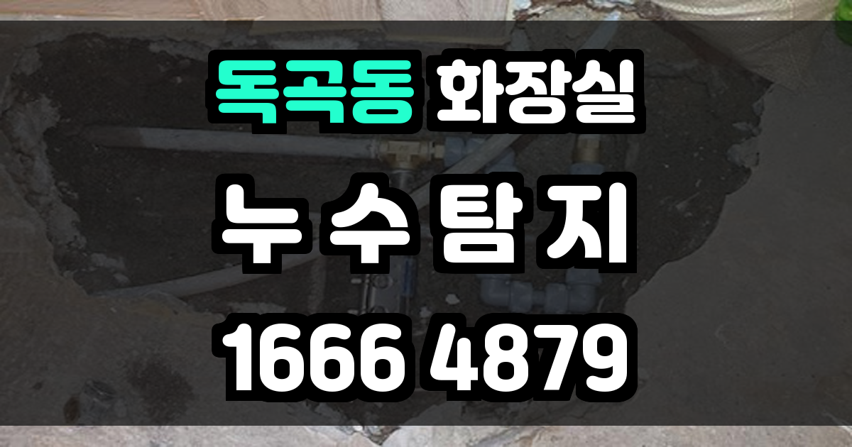 독곡동 화장실 누수