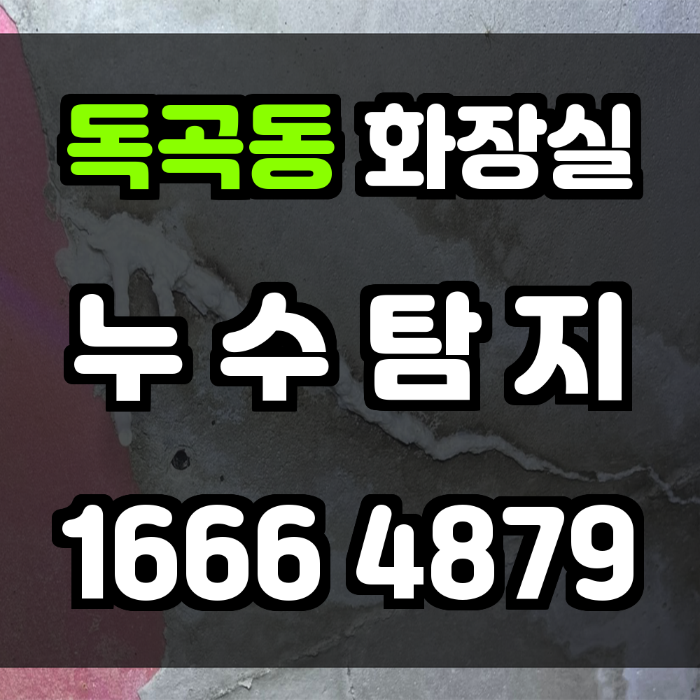 독곡동 화장실 누수