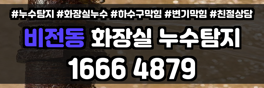 비전동 화장실 누수