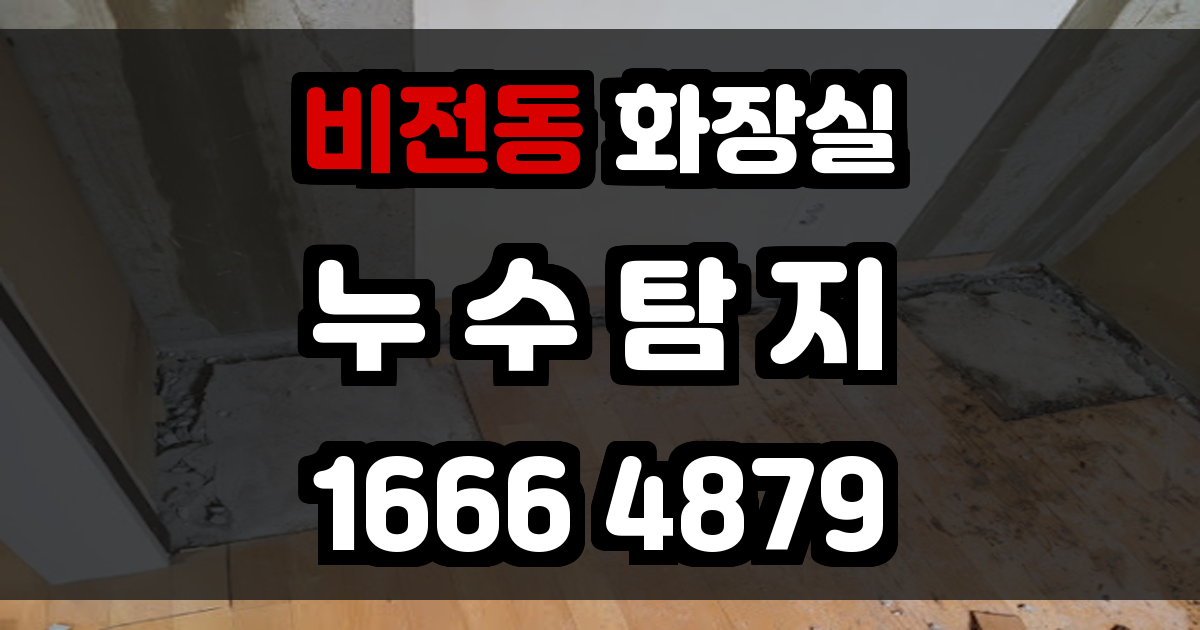 비전동 화장실 누수