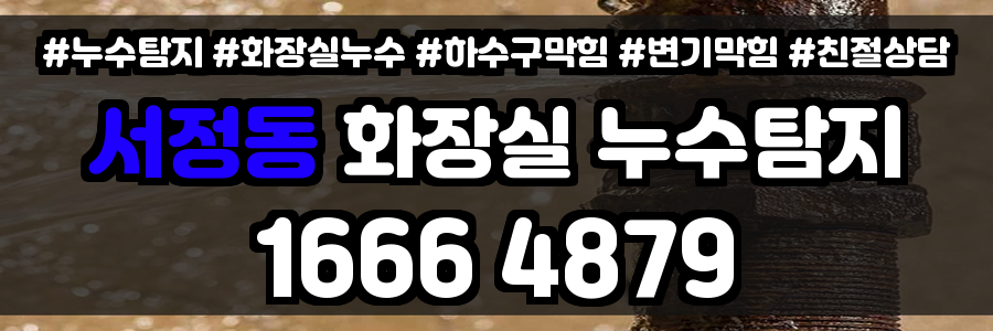 서정동 화장실 누수