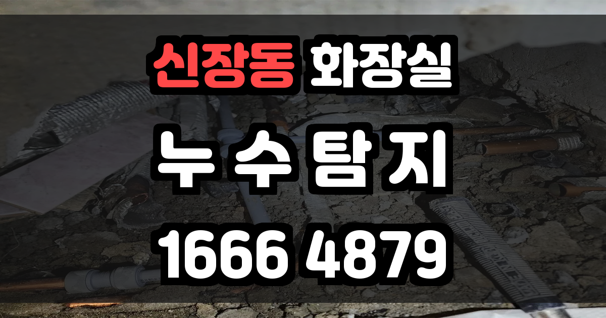 신장동 화장실 누수