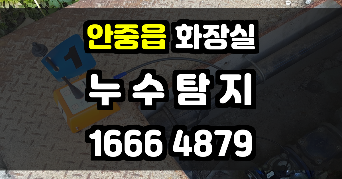 안중읍 화장실 누수