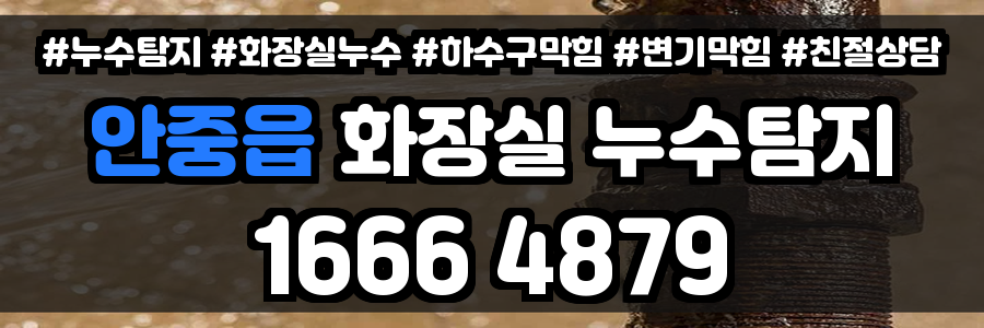 안중읍 화장실 누수