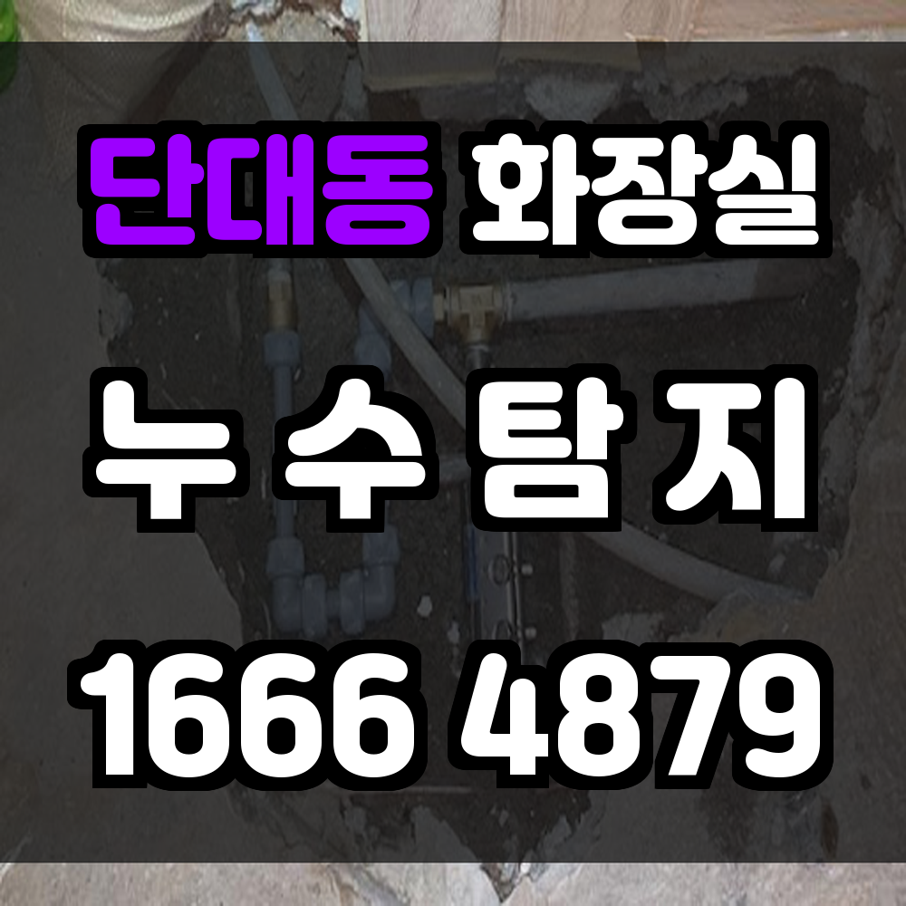 단대동 화장실 누수