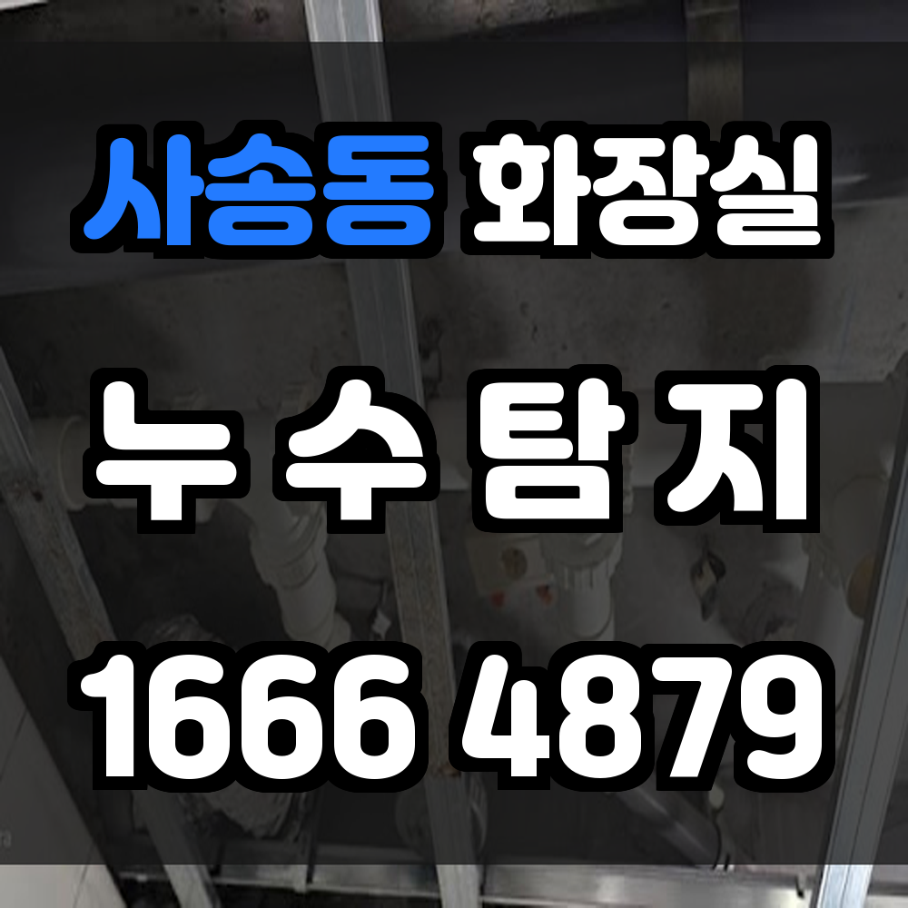 사송동 화장실 누수