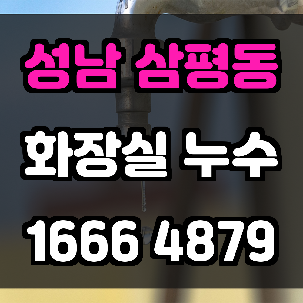 성남 삼평동 화장실 누수탐지 보이지 않는 문제를 정확히 해결하는 스마트한 선택