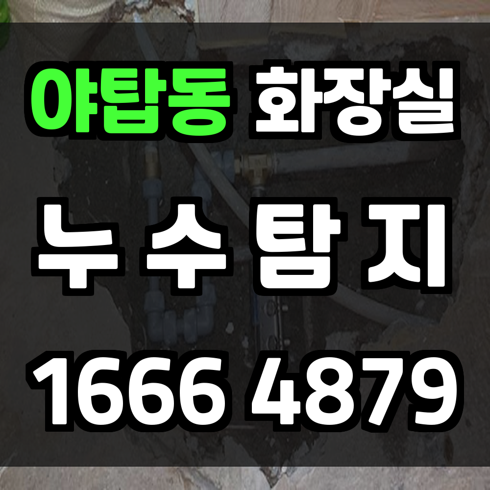 야탑동 화장실 누수탐지 철거 없이 정밀하게 원인만 진단합니다