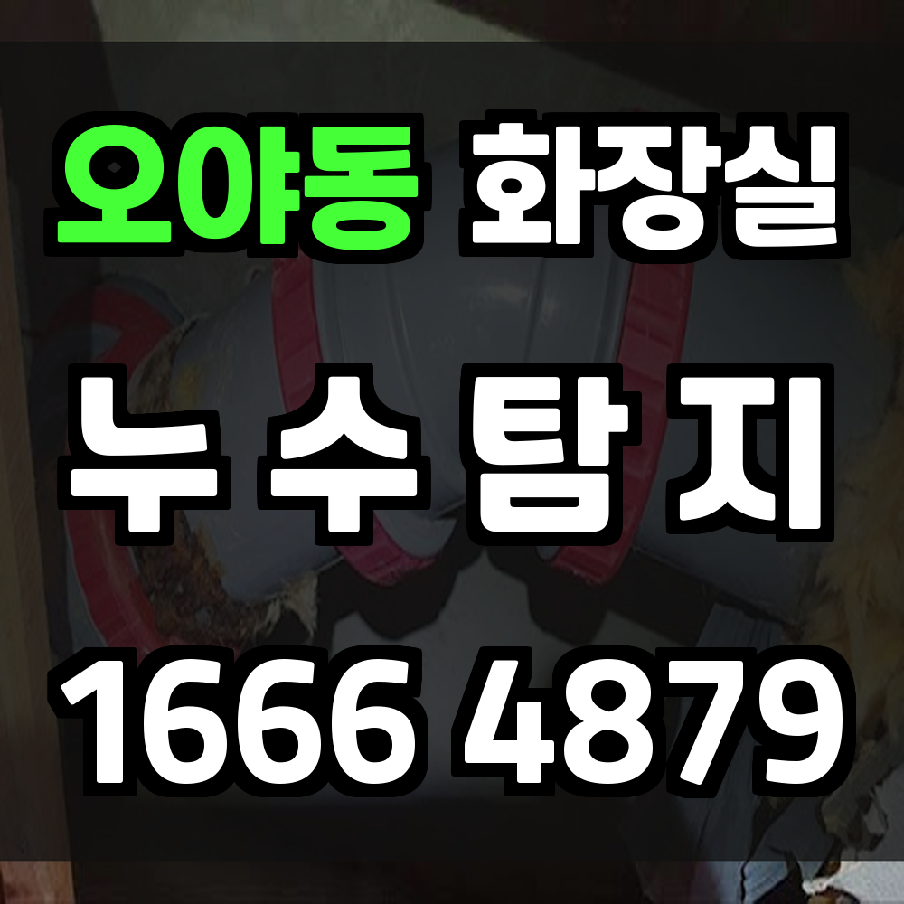 오야동 화장실 누수